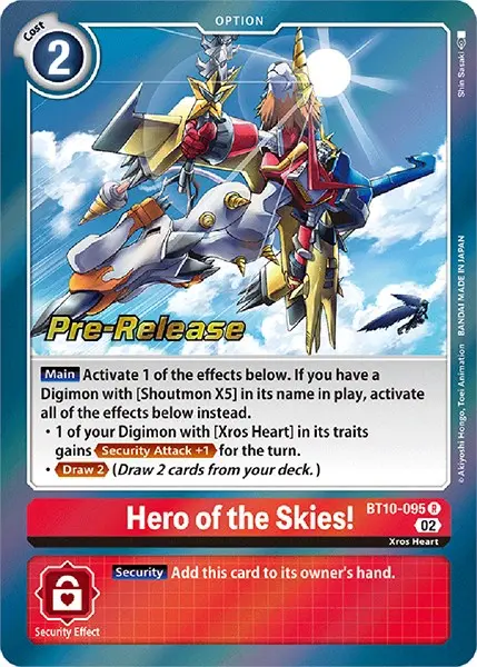 Hero Of The Skies! [Bt10-095] [Xros Encounter Pre-Release Cards] 1