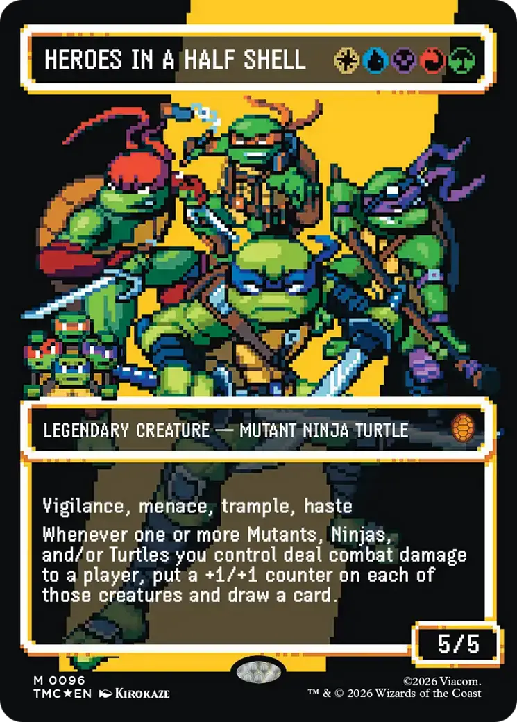 Heroes In A Half Shell (0096) (Borderless) (Surge Foil) [Teenage Mutant Ninja Turtles Commander] 1