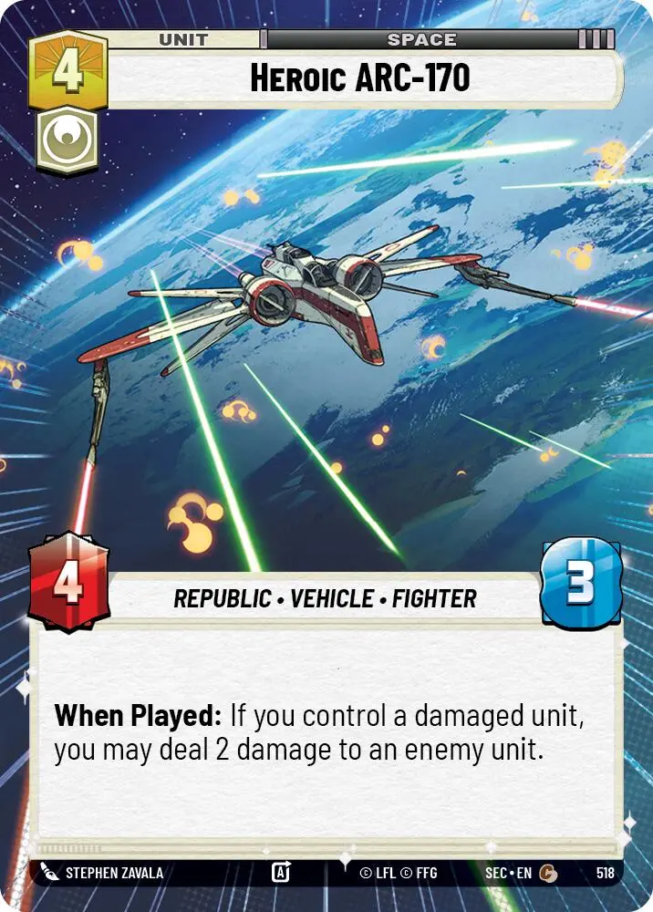 Heroic Arc-170 - 170 (518) (Hyperspace) (518) (518) [Secrets Of Power] 1