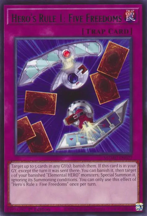 Hero's Rule 1: Five Freedoms [Mzmu-En027] Rare 1