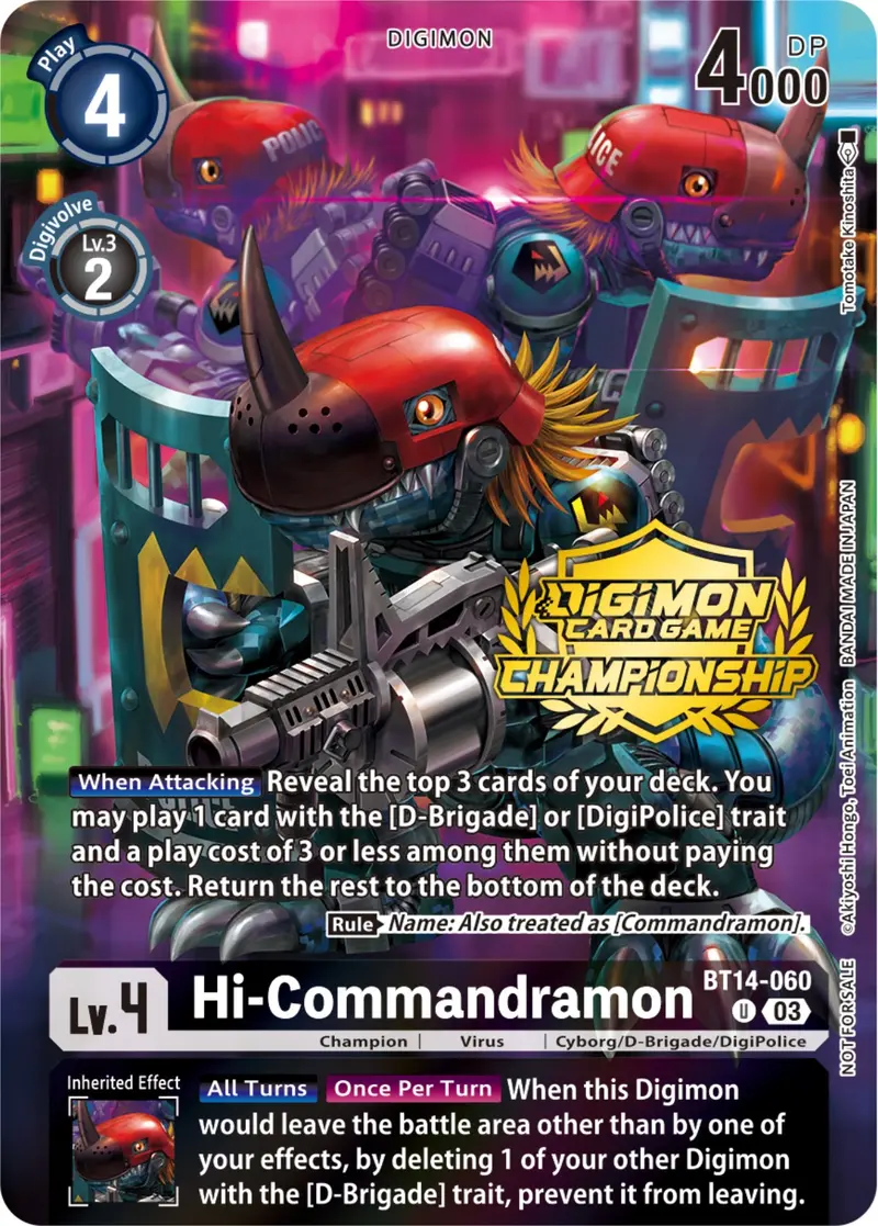 Hi-Commandramon [Bt14-060] (Championship 2023 Tamers Pack) [Blast Ace Promos] 1