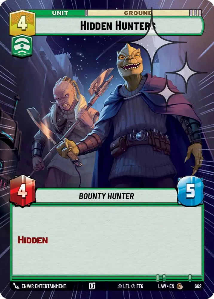 Hidden Hunters (662) (Hyperspace Foil) (662) [A Lawless Time] 1