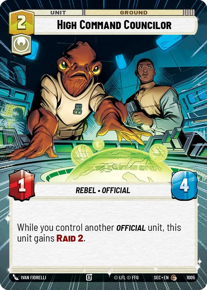 High Command Councilor (1005) (Hyperspace Foil) (1005) [Secrets Of Power] 1