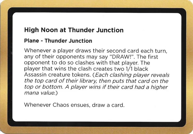 High Noon At Thunder Junction (Black Lotus Unknown Planechase) [Oversize Cards] 1