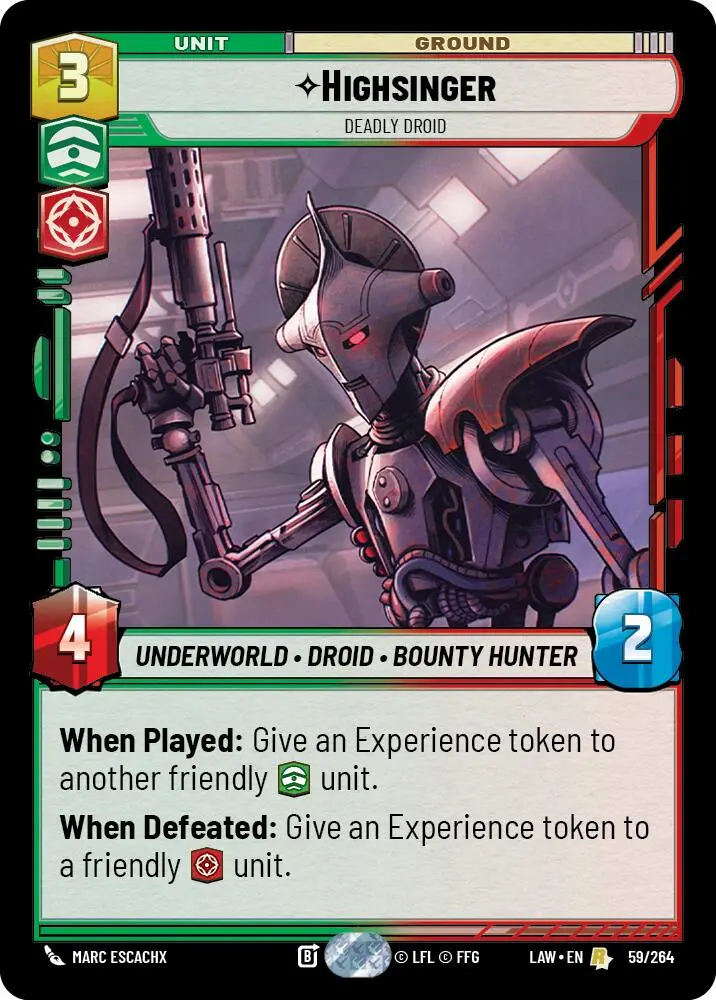 Highsinger - Deadly Droid (59/264) (59/264) [A Lawless Time] 1