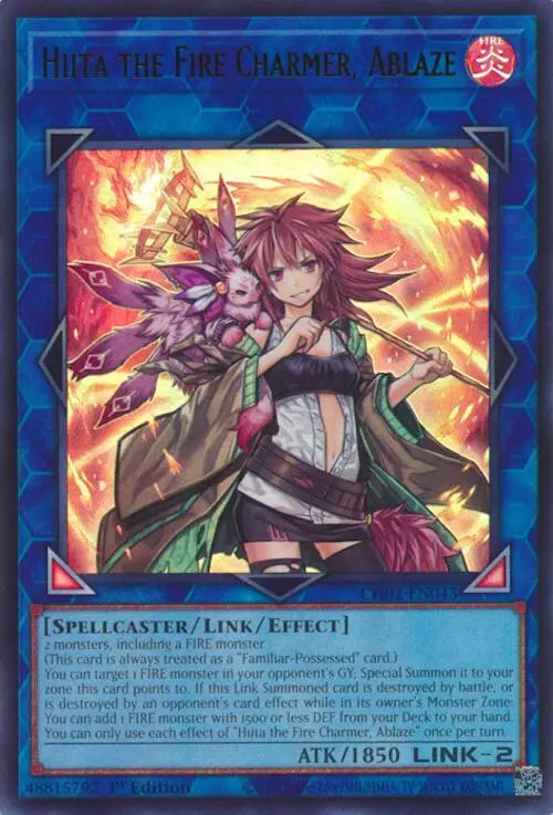 Hiita The Fire Charmer, Ablaze [Ch02-En043] Ultra Rare 1