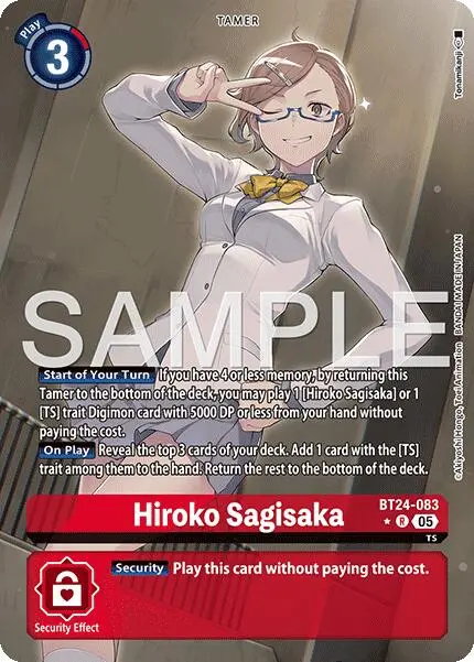 Hiroko Sagisaka [Bt24-083] (Alternate Art) [Time Stranger] 1