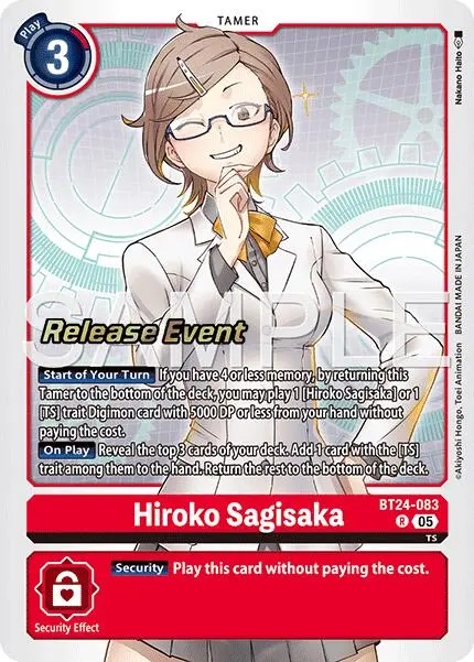 Hiroko Sagisaka [Bt24-083] [Time Stranger Release Events Cards] 1