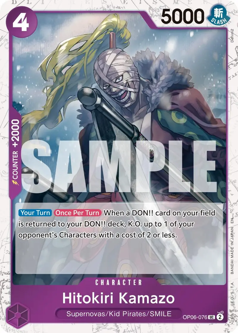 Hitokiri Kamazo (Pirate Foil) [Premium Booster -The Best- Vol. 2] 1