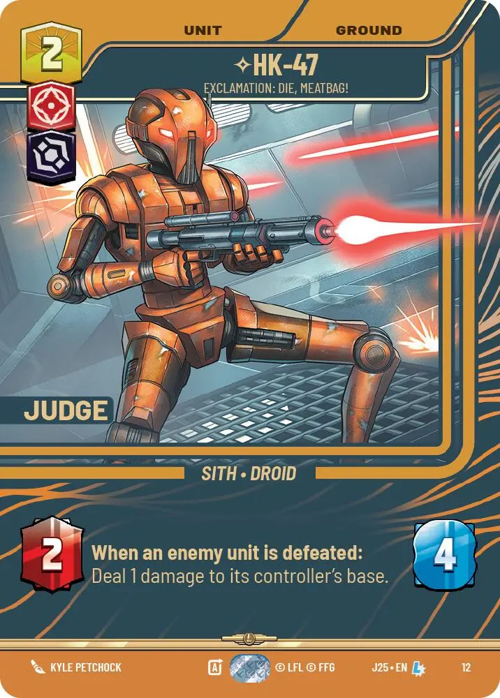 Hk-47 - Exclamation: Die, Meatbag! (12) (12) [Judge Promos] 1