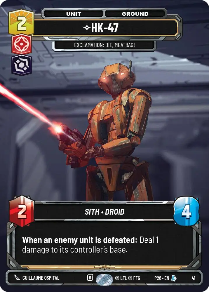 Hk-47 - Exclamation: Die, Meatbag! (41) (41) [Sector And Regional Promos: Season 1] 1