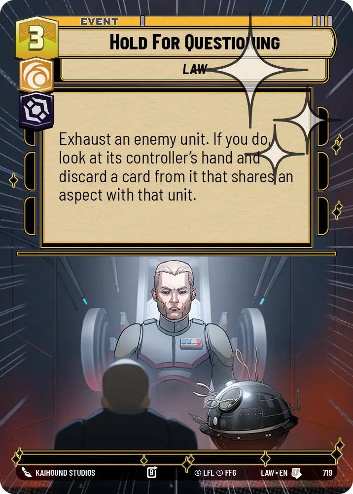 Hold For Questioning (719) (Hyperspace Foil) (719) [A Lawless Time] 1
