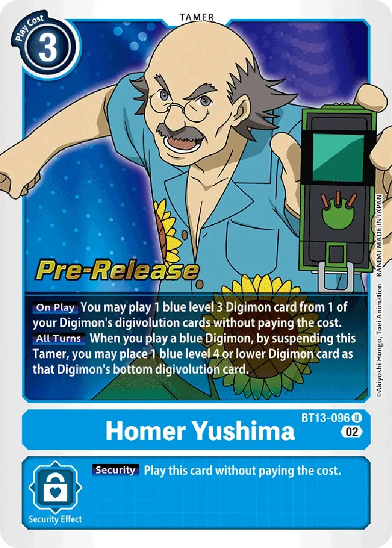 Homer Yushima [Bt13-096] [Versus Royal Knights Booster Pre-Release Cards] 1