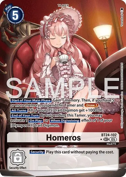 Homeros [Bt24-102] (Alternate Art) [Time Stranger] 1