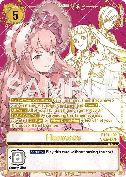 Homeros [Bt24-102] (Rare Pull) [Time Stranger] 1