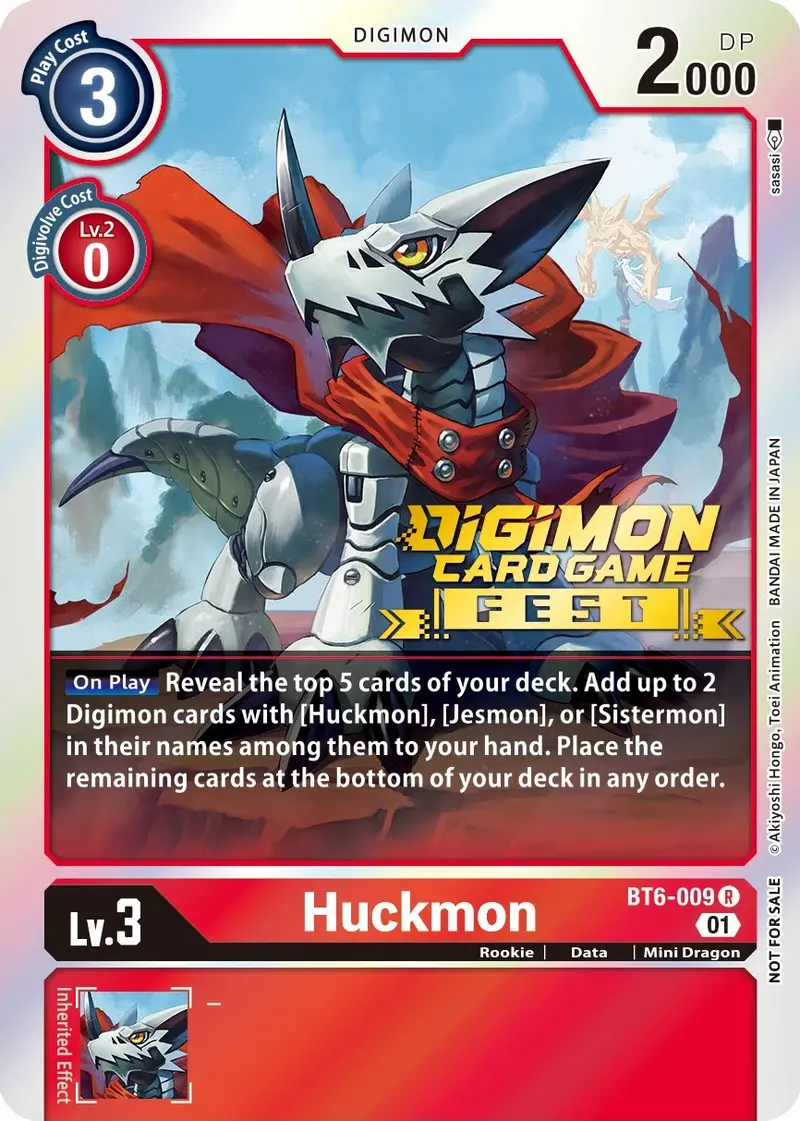 Huckmon [Bt6-009] (Digimon Card Game Fest 2022) [Double Diamond Promos] 1