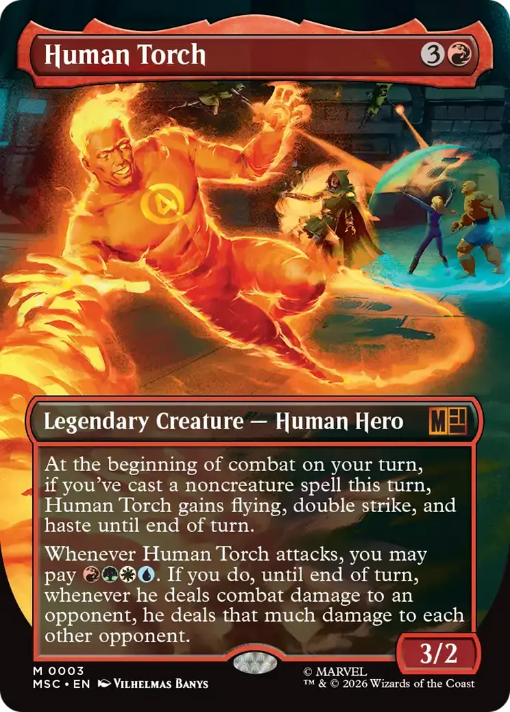 Human Torch (Borderless) [Marvel Super Heroes Commander] 1