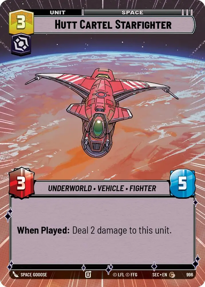 Hutt Cartel Starfighter (996) (Hyperspace Foil) (996) [Secrets Of Power] 1