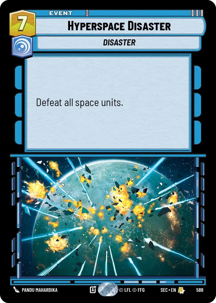 Hyperspace Disaster (588) (Foil) (588) [Secrets Of Power] 1