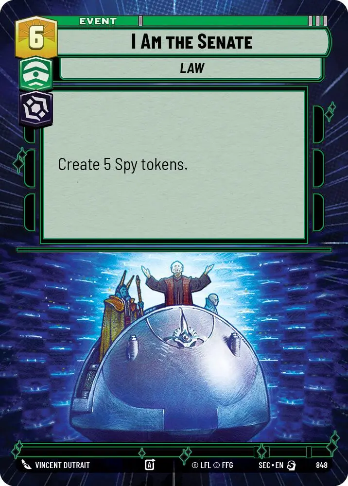 I Am The Senate (848) (Hyperspace Foil) (848) [Secrets Of Power] 1