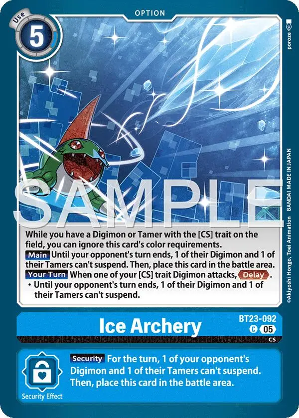 Ice Archery [Bt23-092] [Hackers' Slumber] 1