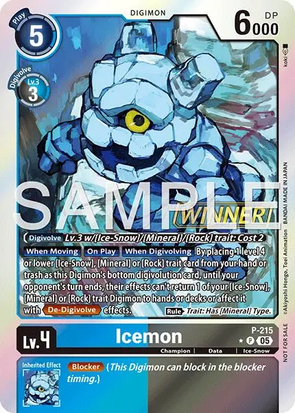 Icemon [P-215] (Official Store Tournament 2026 Vol. 1 Winner) [Promotional Cards] 1