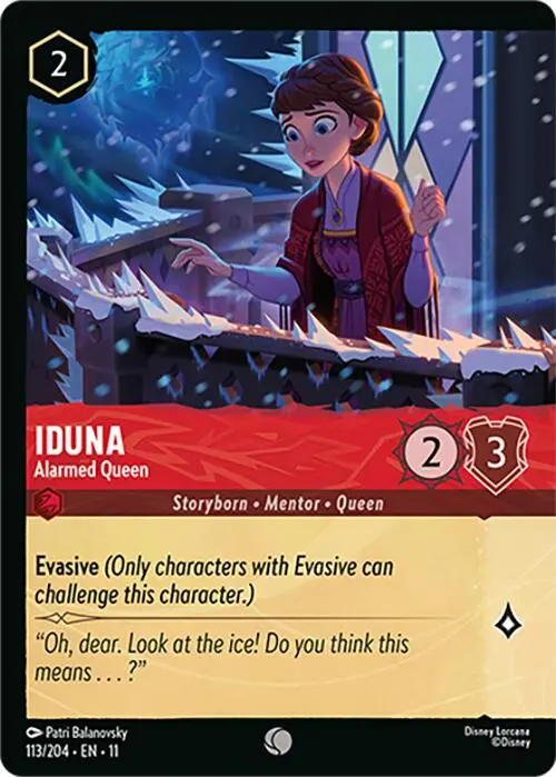 Iduna - Alarmed Queen (Foil) (113/204) [Winterspell] 1