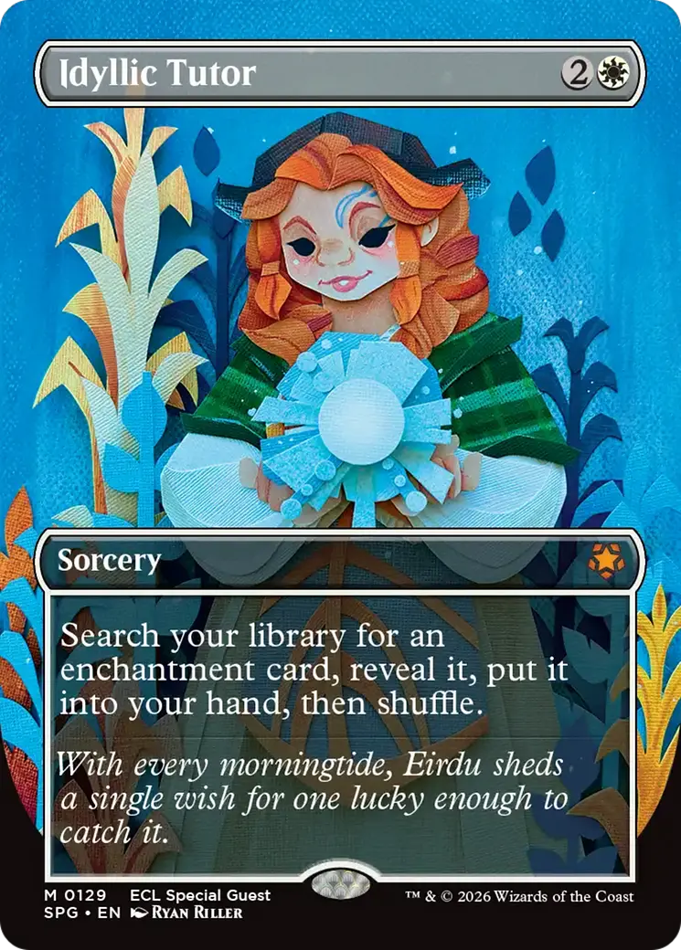 Idyllic Tutor (Borderless) [Lorwyn Eclipsed Special Guests] 1