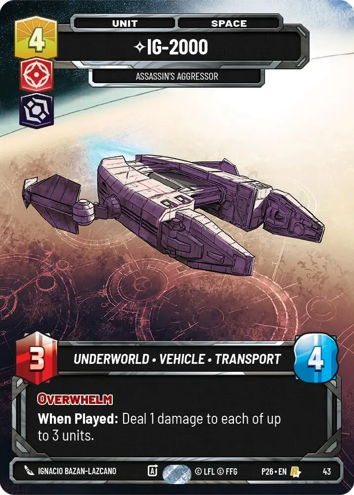 Ig-2000 - Assassin's Aggressor (43) (43) [Sector And Regional Promos: Season 1] 1