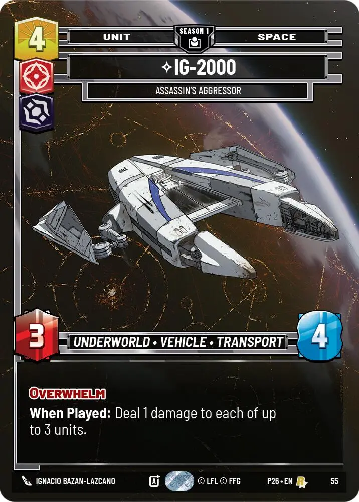 Ig-2000 - Assassin's Aggressor (55) (55) [Sector And Regional Promos: Season 1] 1