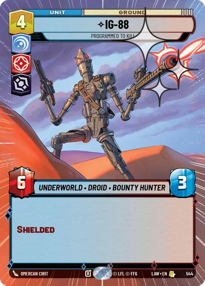 Ig-88 - Programmed To Kill (544) (Hyperspace Foil) (544) [A Lawless Time] 1