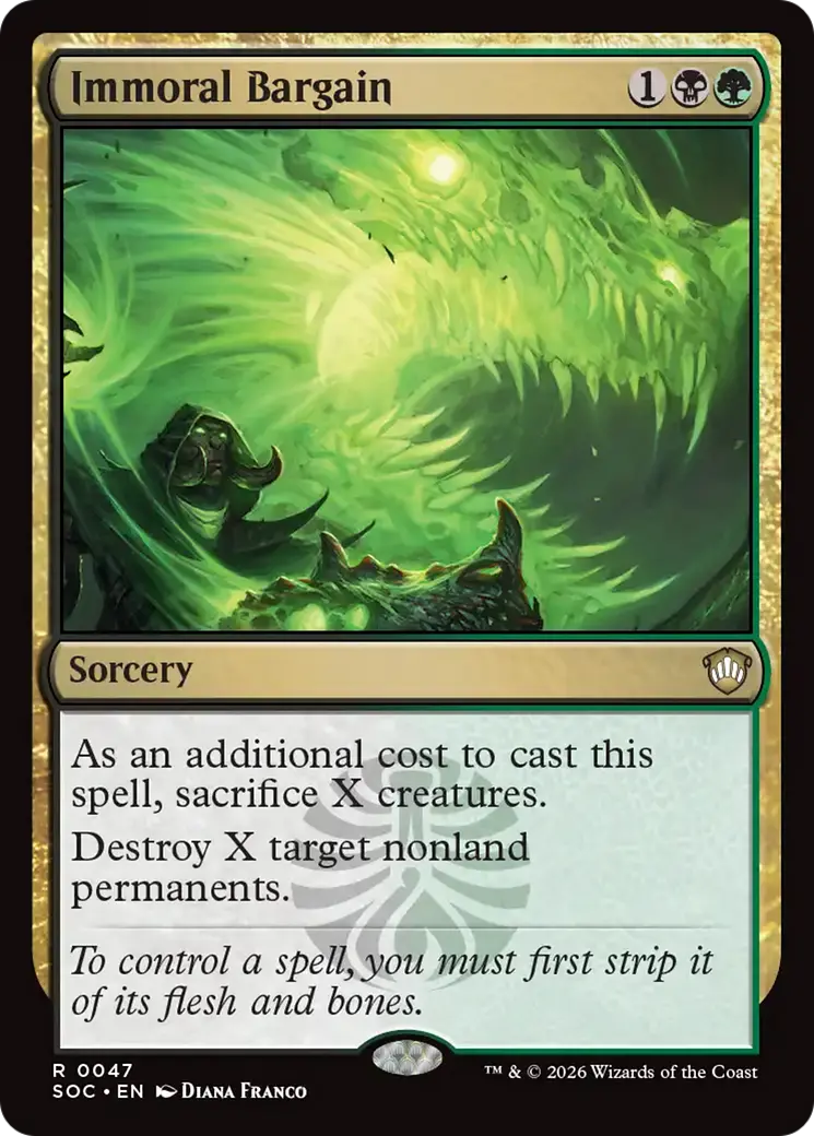 Immoral Bargain [Secrets Of Strixhaven Commander] 1
