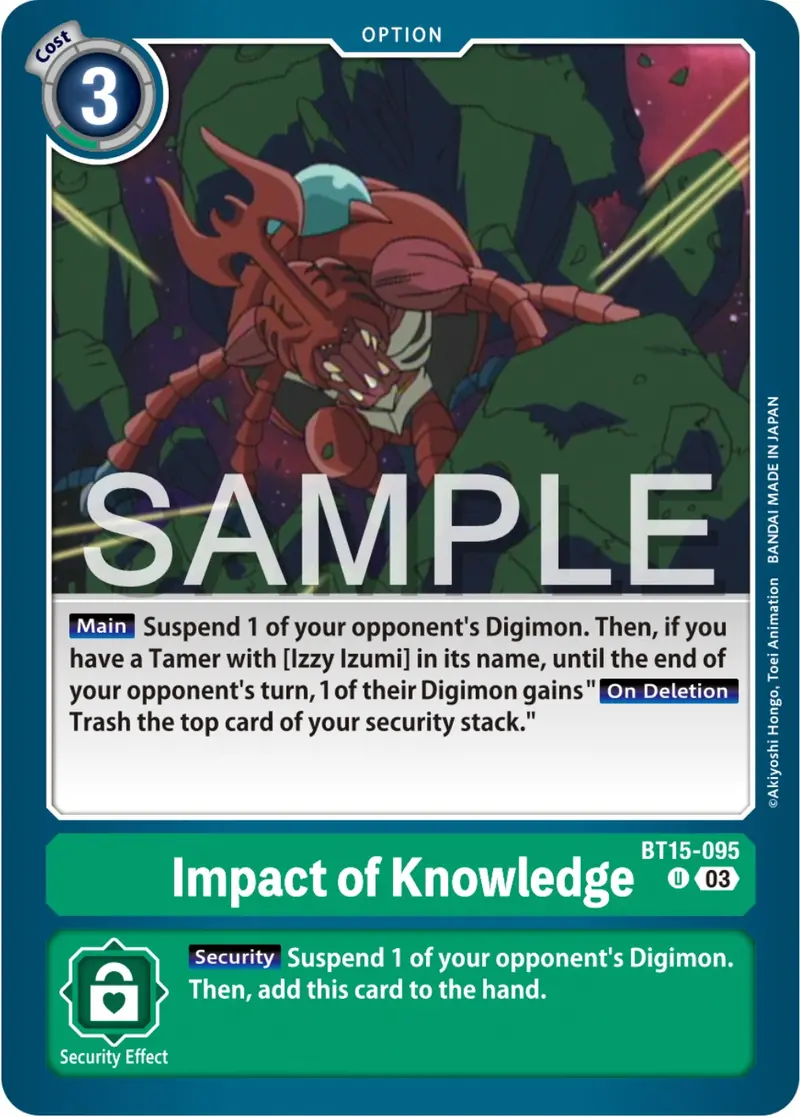 Impact Of Knowledge [Bt15-095] [Exceed Apocalypse] 1