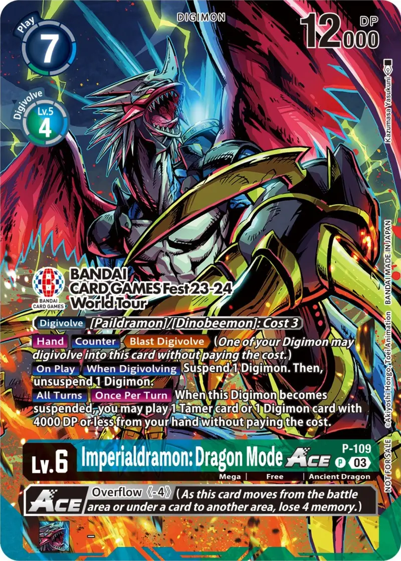 Imperialdramon: Dragon Mode Ace [P-109] (Bandai Card Games Fest 23-24 World Tour) [Promotional Cards] 1