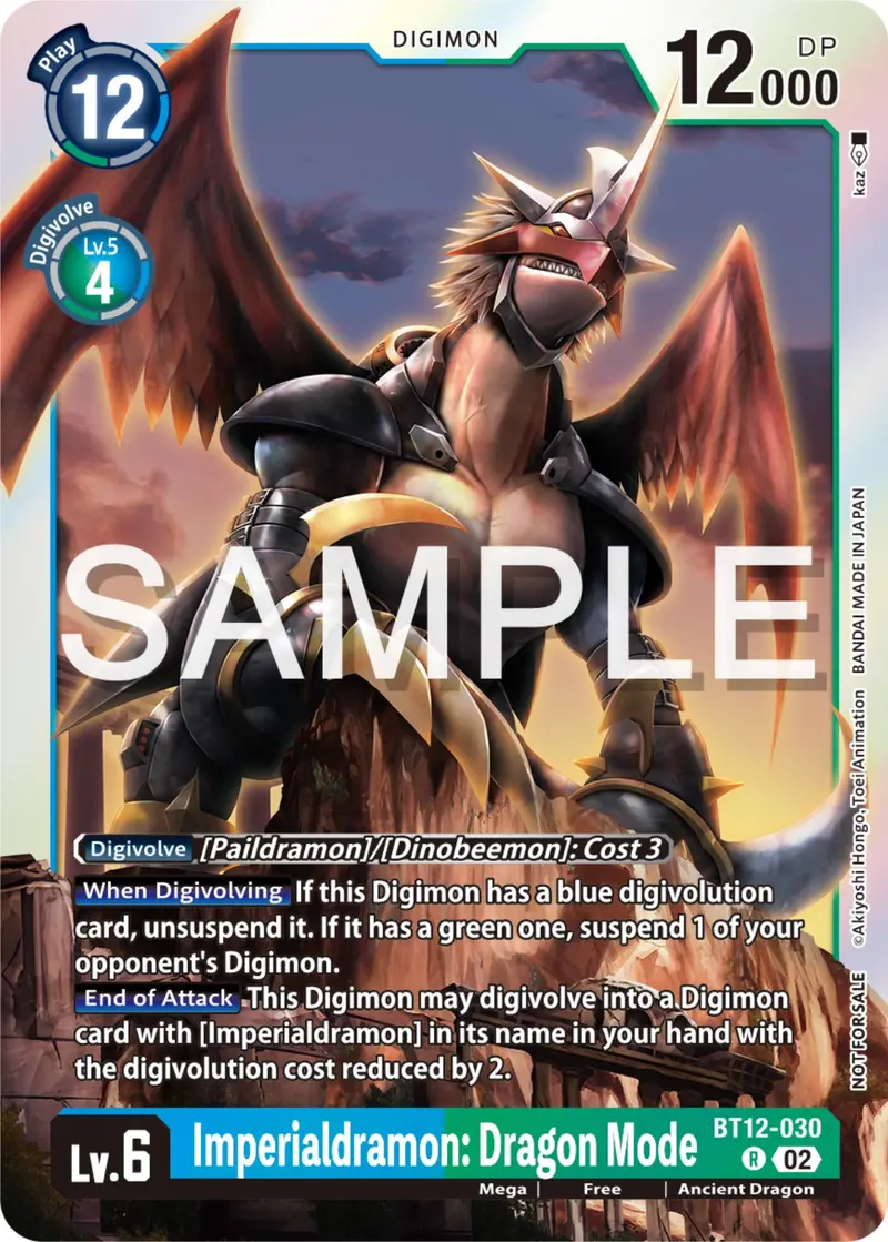 Imperialdramon: Dragon Mode [Bt12-030] (Event Pack 6) [Across Time Promos] 1