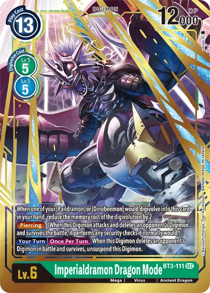 Imperialdramon Dragon Mode [Bt3-111] [Release Special Booster Ver.1.5] 1