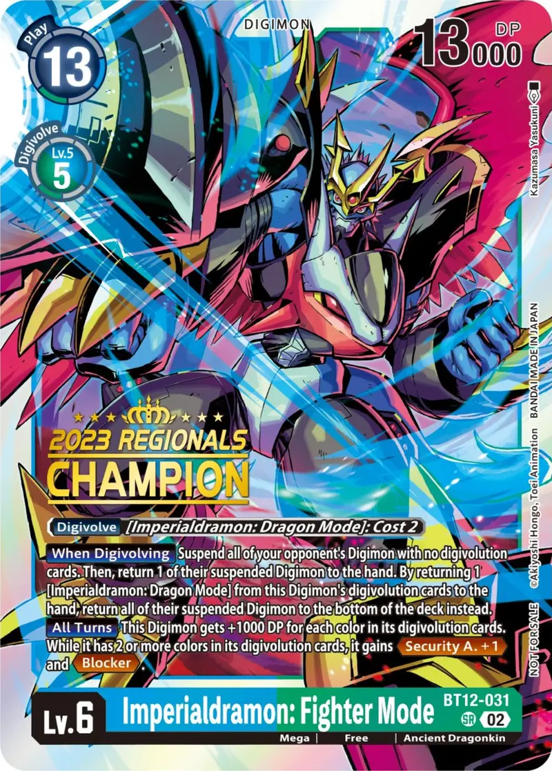 Imperialdramon: Fighter Mode [Bt12-031] (2023 Regionals Champion) [Across Time] 1