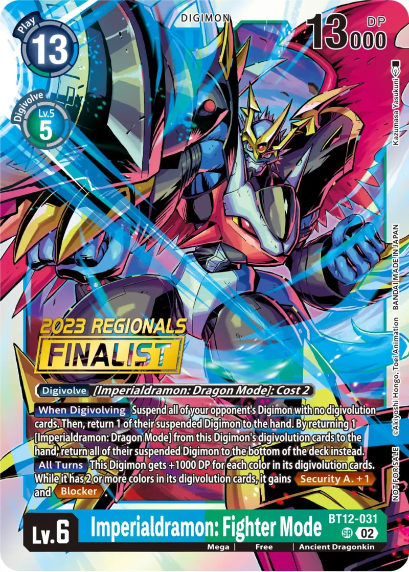 Imperialdramon: Fighter Mode [Bt12-031] (2023 Regionals Finalist) [Across Time] 1
