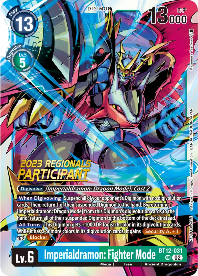Imperialdramon: Fighter Mode [Bt12-031] (2023 Regionals Participant) [Across Time] 1