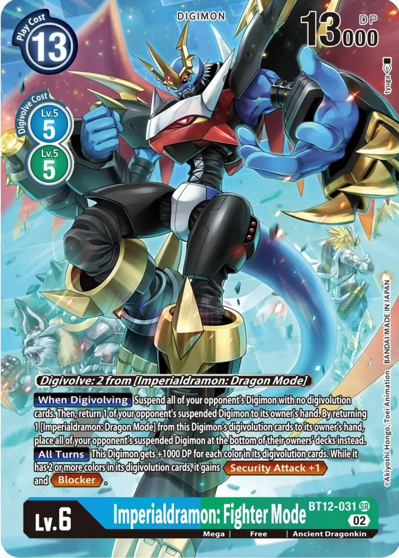 Imperialdramon: Fighter Mode [Bt12-031] (Alternate Art) [Across Time] 1