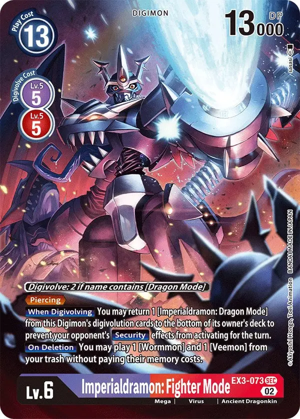 Imperialdramon: Fighter Mode [Ex3-073] (Alternate Art) [Draconic Roar] 1