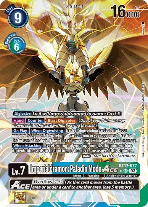 Imperialdramon: Paladin Mode Ace [Bt17-077] (Alternate Art) [Secret Crisis] 1