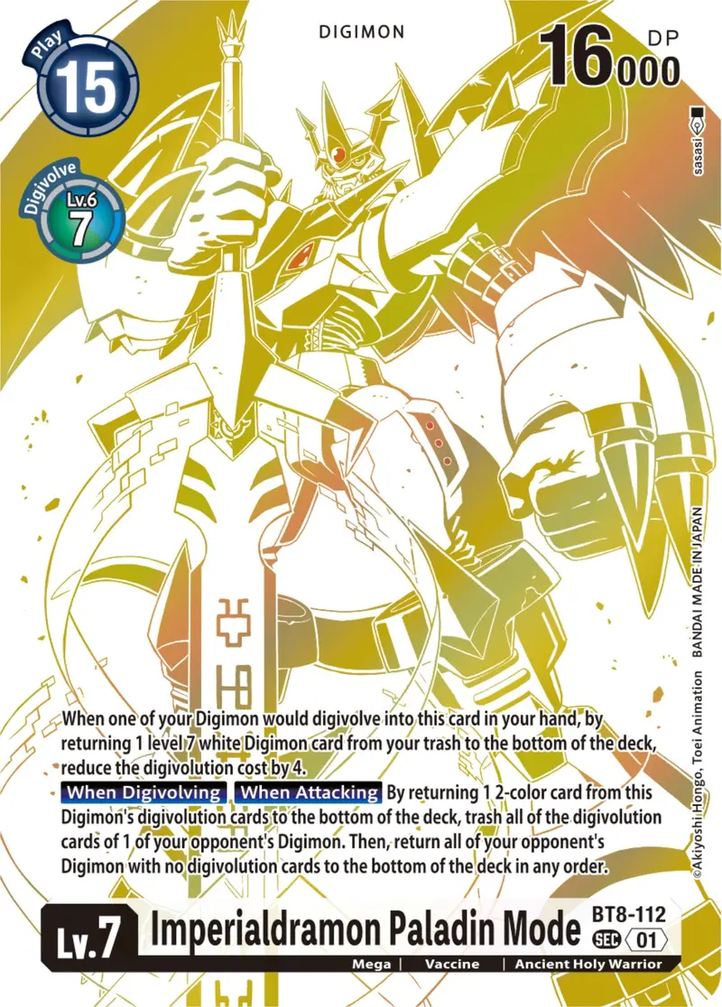 Imperialdramon Paladin Mode [Bt8-112] (Blast Ace Special Edition) [New Awakening] 1