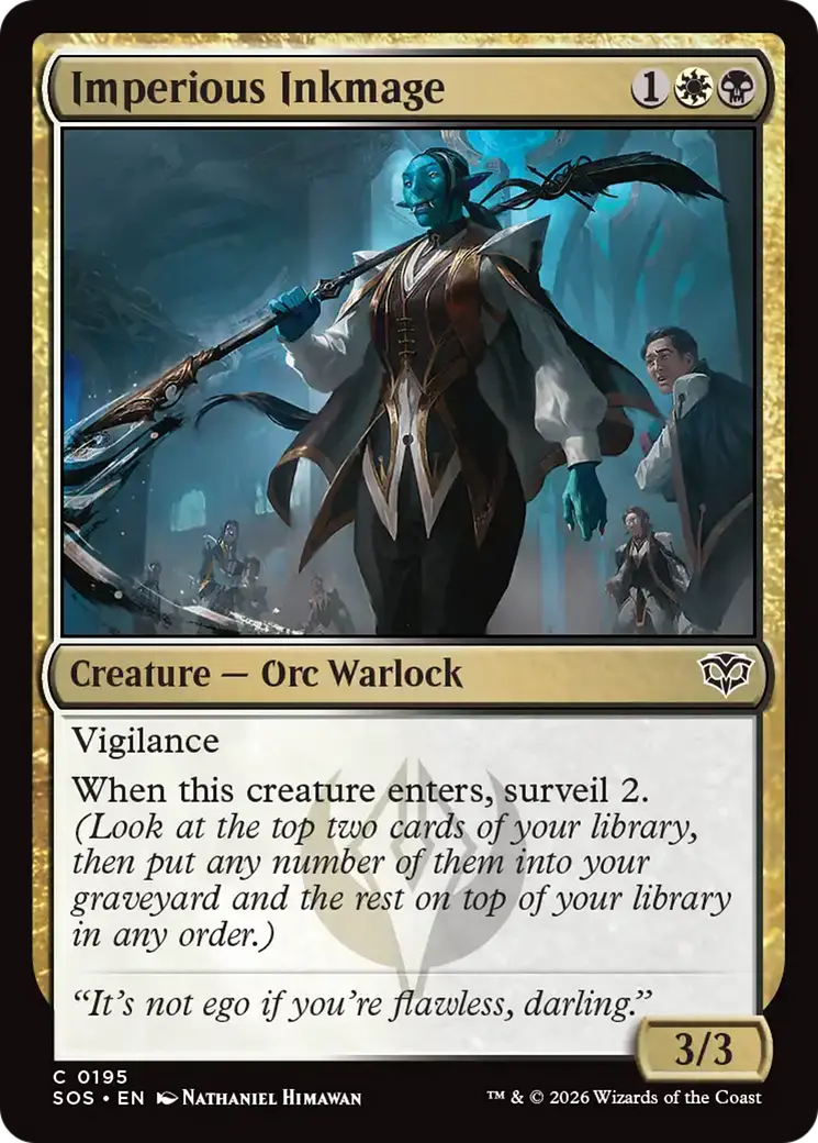 Imperious Inkmage [Secrets Of Strixhaven] 1