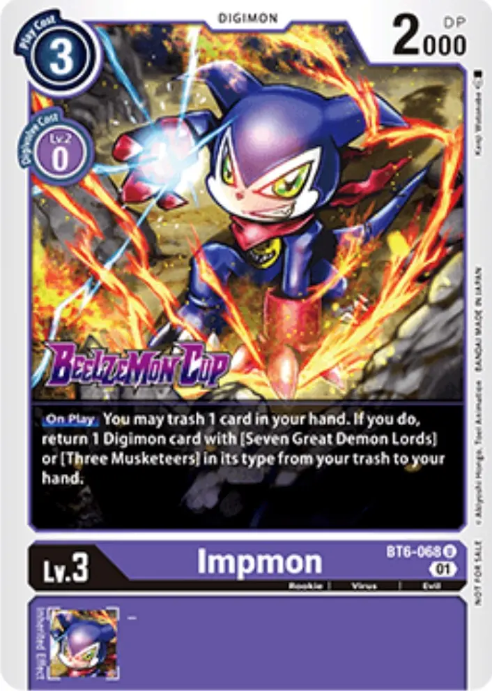 Impmon [Bt6-068] (Beelzemon Cup Participation) [Starter Deck: Beelzemon Advanced Deck Set Promos] 1