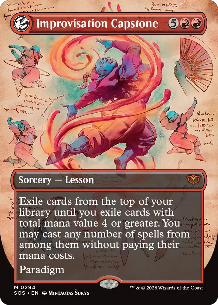 Improvisation Capstone (Borderless) [Secrets Of Strixhaven] 1