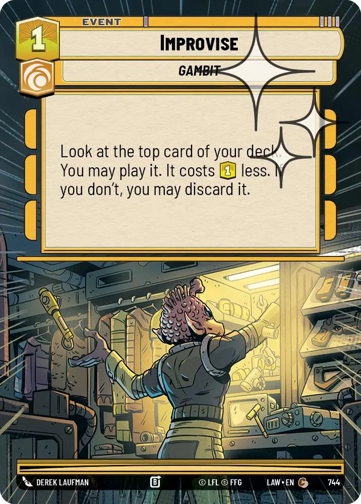 Improvise (744) (Hyperspace Foil) (744) [A Lawless Time] 1
