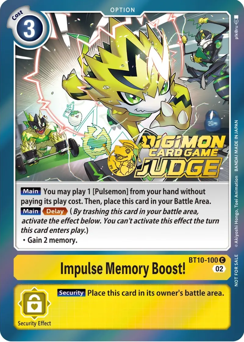 Impulse Memory Boost! [Bt10-100] (Judge Pack 3) [Xros Encounter Promos] 1