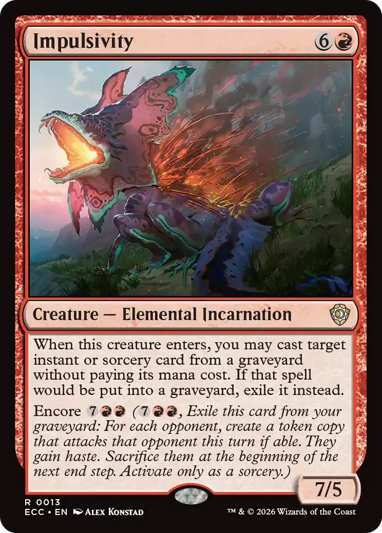 Impulsivity [Lorwyn Eclipsed Commander] 1