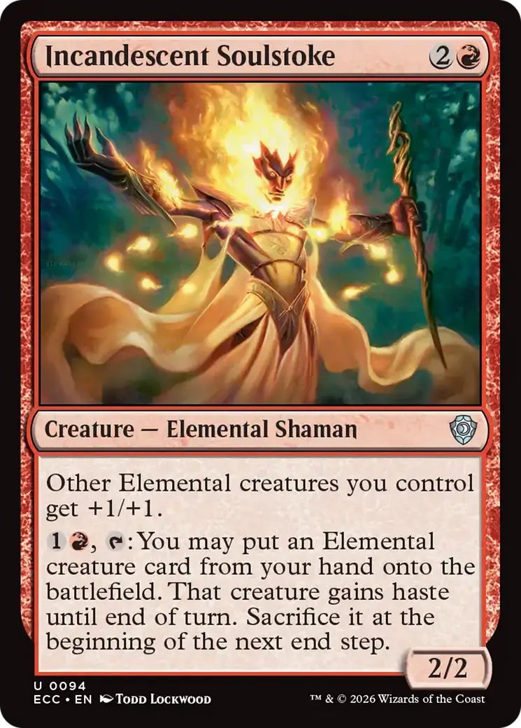 Incandescent Soulstoke [Lorwyn Eclipsed Commander] 1